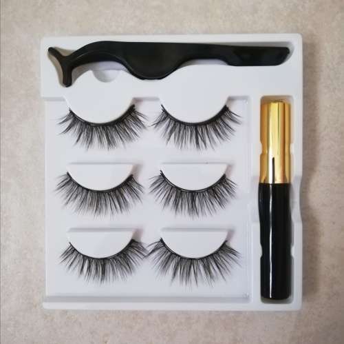 MAGNETIC EYELASHES WITH EYELINER (3 PAIRS IN BOX) 3D 33