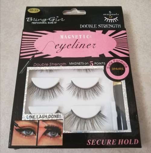MAGNETIC EYELASHES WITH EYELINER (3 PAIRS IN BOX) 3D 33