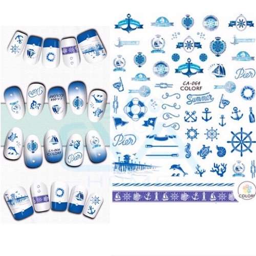 NAIL STICKERS COLORF CA-064