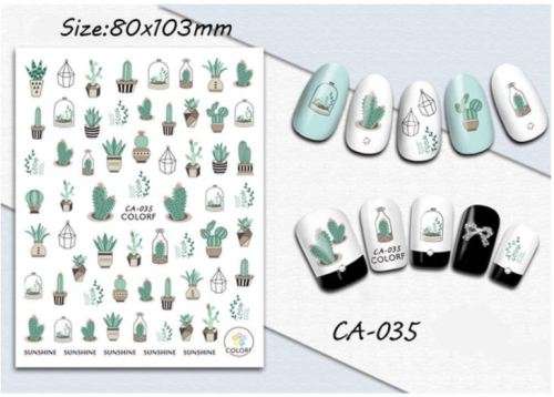 NAIL STICKERS COLORF CA-035