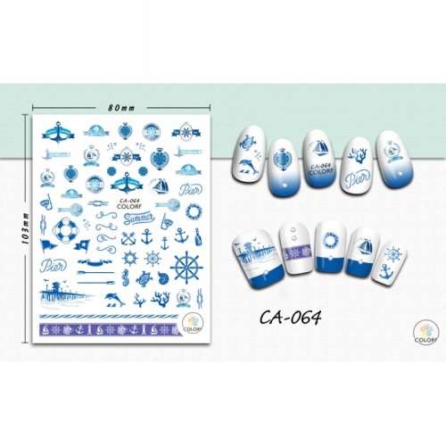 NAIL STICKERS COLORF CA-064