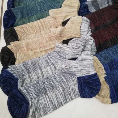 MENS REINFORCED ANKLE SOCKS - 12 PAIRS MOTTEE ZCONIA