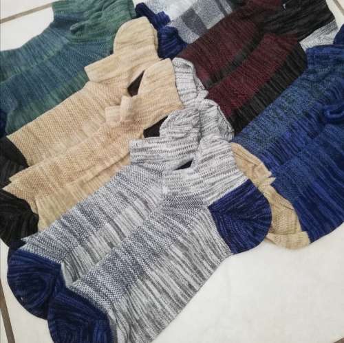 MENS REINFORCED ANKLE SOCKS - 12 PAIRS MOTTEE ZCONIA