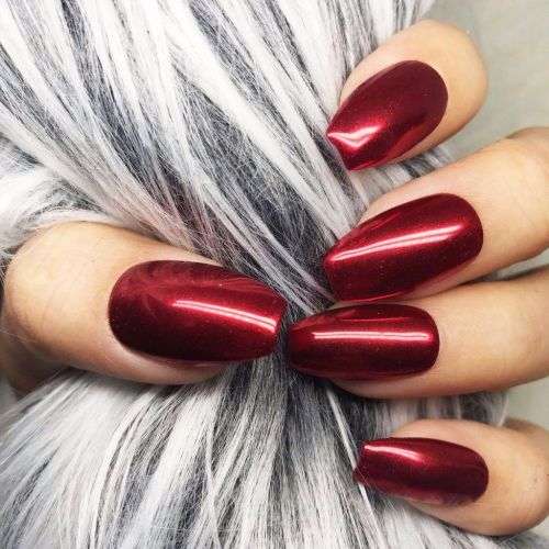 CHROME NAIL POWDER BRICK RED 7