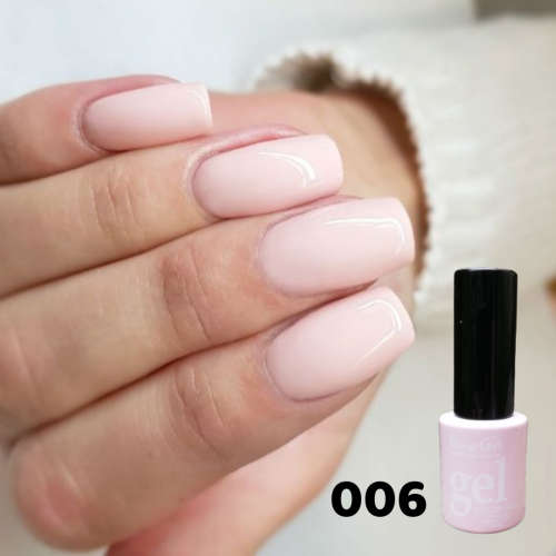 UV Soak Off Gel Color 10ml - LIGHTEST PINK 006