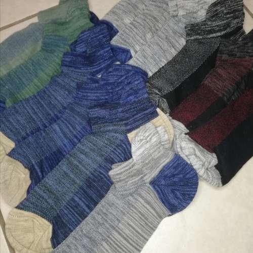 MENS REINFORCED ANKLE SOCKS - 12 PAIRS MOTTEE ZCONIA