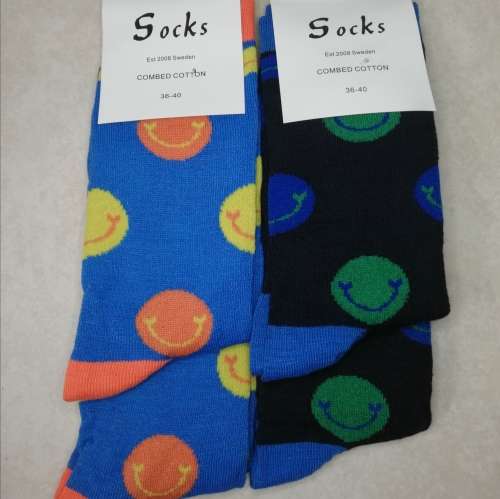 LADIES MIDCALF SOCKS - 12 PAIRS (SMILEY) EXCELLENT QUALITY
