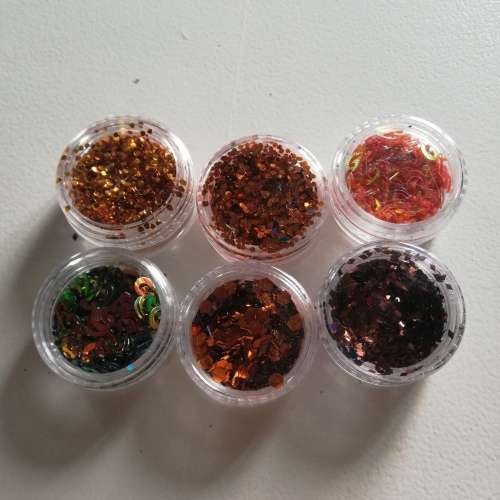 PACK OF 6 x TUBS NAIL ART #9