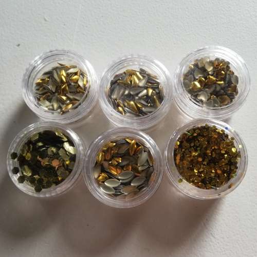 PACK OF 6 x TUBS NAIL ART #11