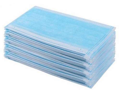 50 DISPOSABLE BLUE FACE MASKS - FACEMASKS