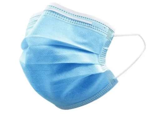 50 DISPOSABLE BLUE FACE MASKS - FACEMASKS