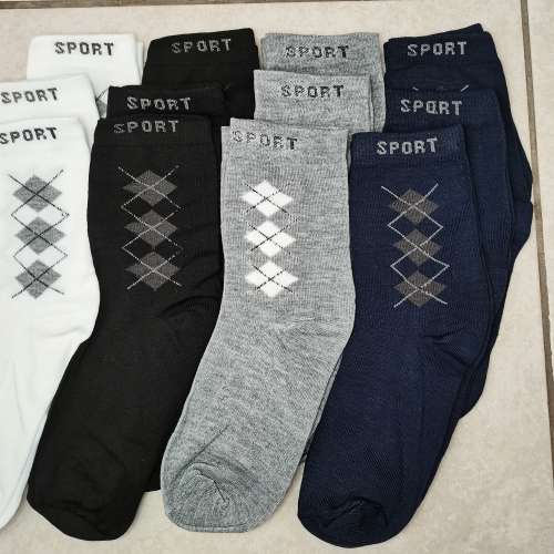 MENS SPORT SOCKS - 12 PAIRS