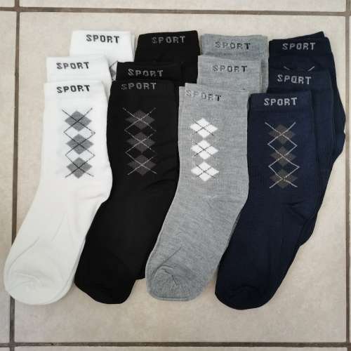 MENS SPORT SOCKS - 12 PAIRS