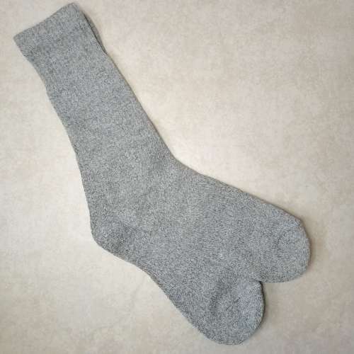 100% COTTON HIKING SOCKS - 1 PAIR GREY