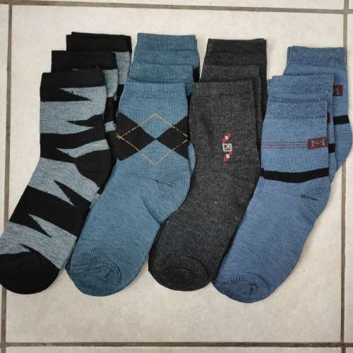 MENS CREW SPORT SOCKS - 12 PAIRS MIXED