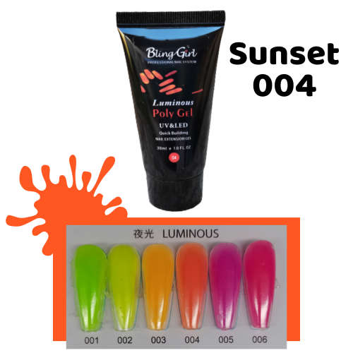 Poly Gel 30ml Luminous Polygel SUNSET 004