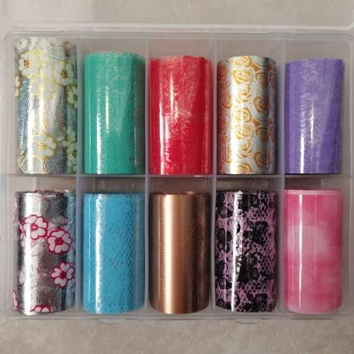 NAIL FOILS PACK OF 10 DIFFERENT PRINTS (11)
