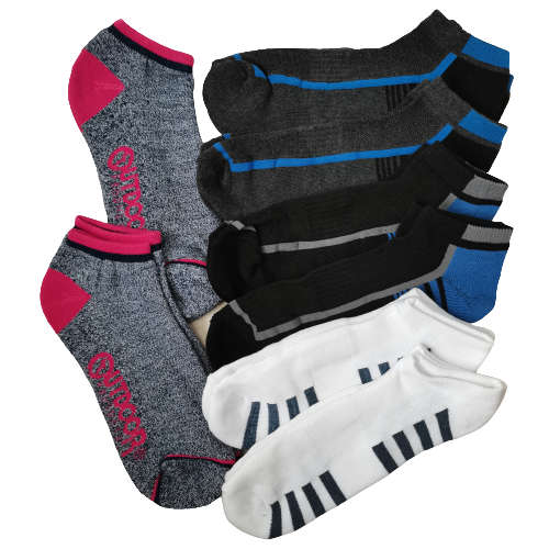 8 PAIRS MENS CUSHIONED ANKLE SOCKS
