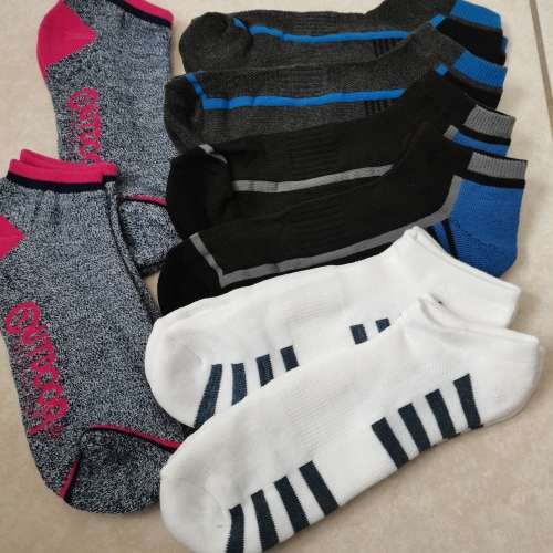 8 PAIRS MENS CUSHIONED ANKLE SOCKS