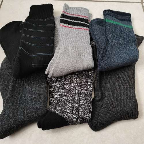 6 PAIRS OF MENS THICK COTTON WINTER SOCKS