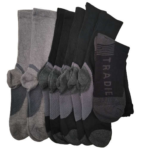 8 PAIRS OF MENS THICK COTTON WORK BOOT / WINTER SOCKS