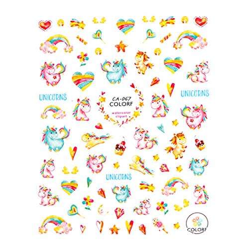 UNICORN NAIL STICKERS CA-067