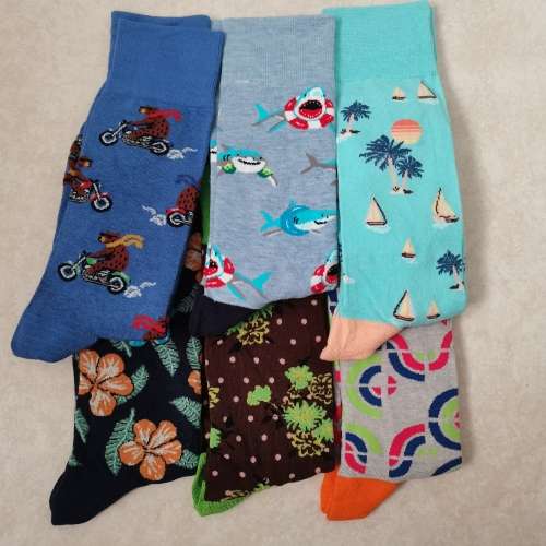 6 PAIRS MENS MIDCALF COTTON SOCKS