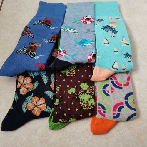 6 PAIRS MENS MIDCALF COTTON SOCKS