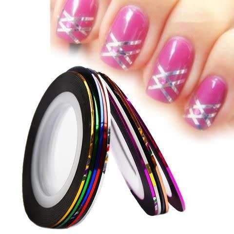 Roll of Nail Striping Tape - SILVER SPARKLE 013