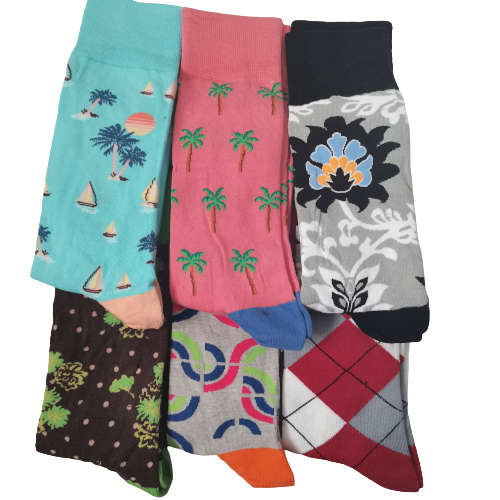 6 PAIRS MENS MIDCALF COTTON SOCKS