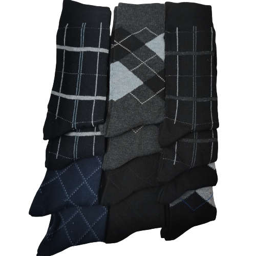 12 PAIRS MENS COTTON  MIDCALF BUSINESS SOCKS