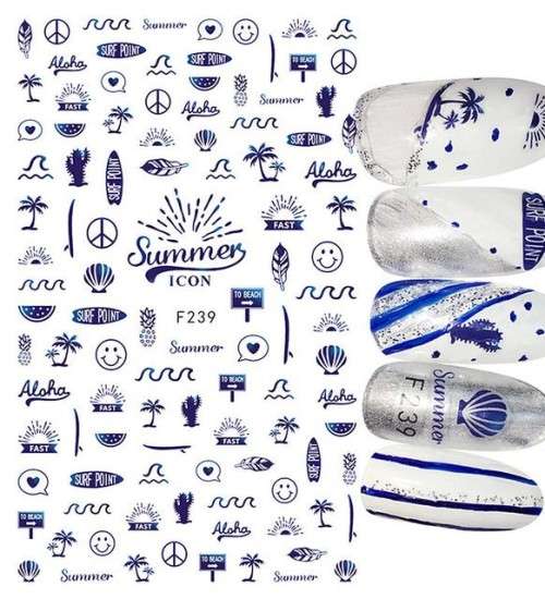 NAIL STICKERS F239