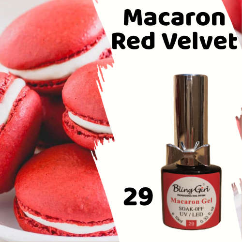 MACARON UV GEL POLISH 10ml - RED VELVET 29
