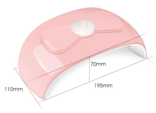 PINK BOW UV LED 54W NAIL LAMP