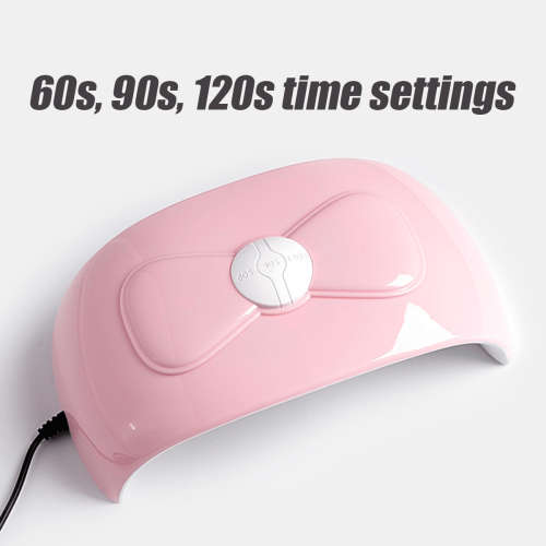PINK BOW UV LED 54W NAIL LAMP