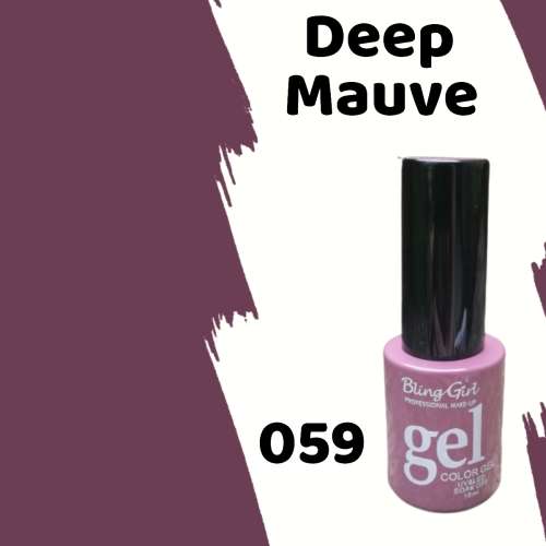 BLING GIRL UV Gel Polish 10ml - DEEP MAUVE 059