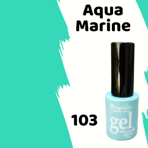 BLING GIRL UV Gel Polish 10ml - AQUAMARINE 103
