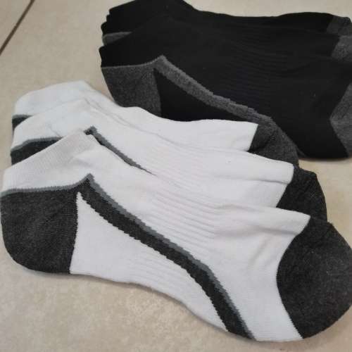 MENS ANKLE SOCKS - 6 PAIRS THICK COTTON RICH