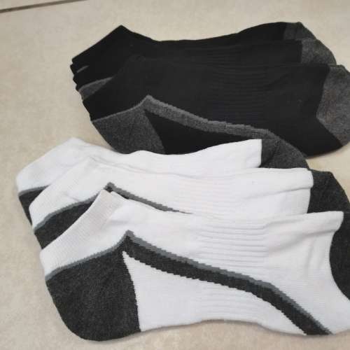 MENS ANKLE SOCKS - 6 PAIRS THICK COTTON RICH