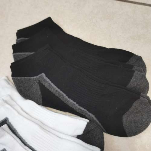 MENS ANKLE SOCKS - 6 PAIRS THICK COTTON RICH