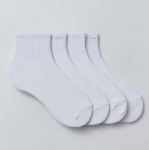 12 Pairs of White Ankle Socks - Unisex