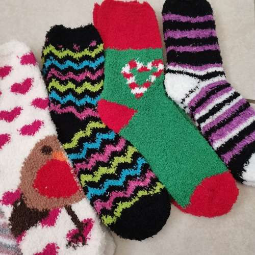 6 Pairs of Ladies Fluffy Socks