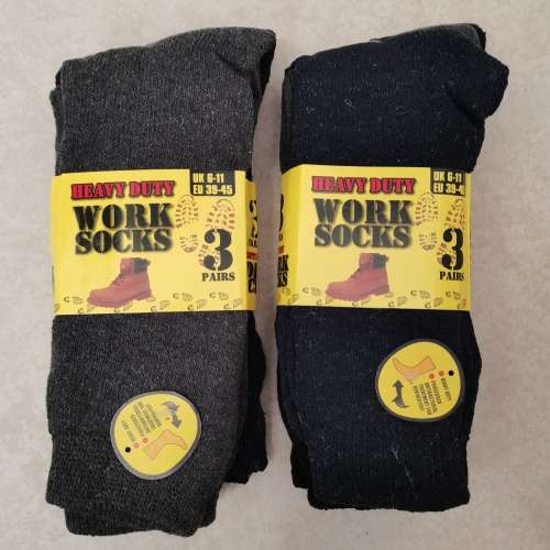 6 Pairs of Heavy Duty Work Socks