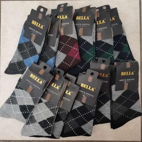 12 PAIRS of Mens Dress Socks