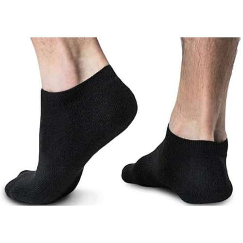 12 Pairs of Black Ankle Socks - Unisex