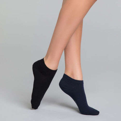 12 Pairs of Black Ankle Socks - Unisex