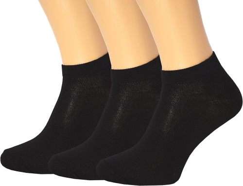 12 Pairs of Black Ankle Socks - Unisex