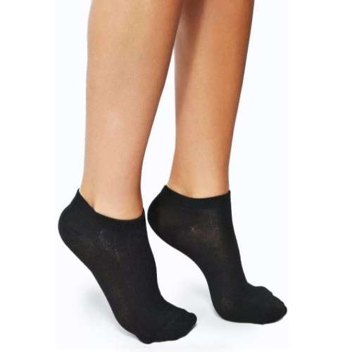 12 Pairs of Black Ankle Socks - Unisex