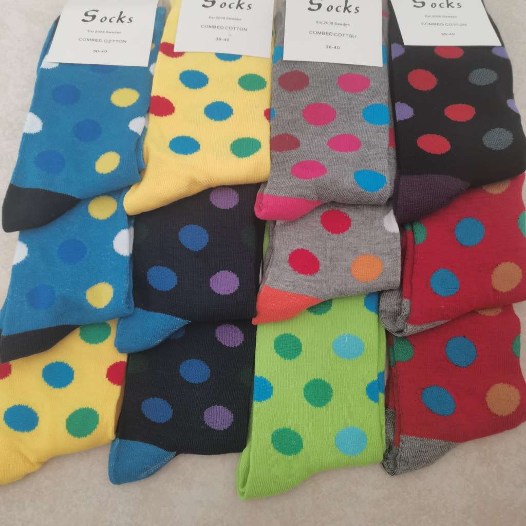 12 PAIRS of Colorful Socks