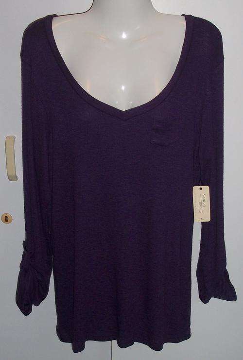 ALLISON BRITTNEY PURPLE TOP - SIZE : XL